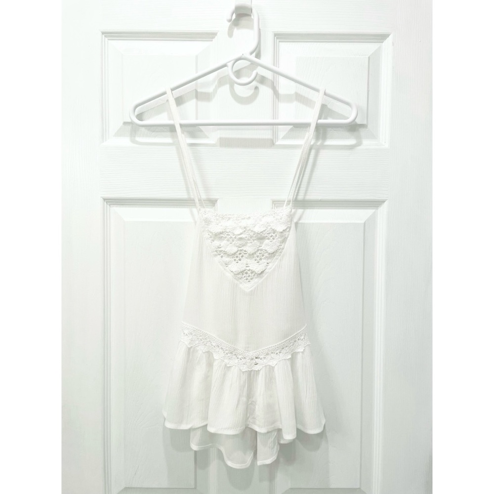 Surf Gypsy Crochet Gauze Tank